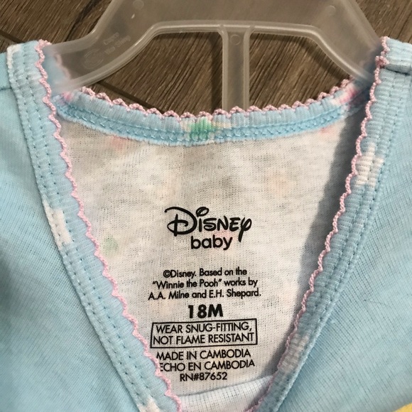 NWT Disney Winnie the Pooh 2 Piece Pajamas - Picture 3 of 4
